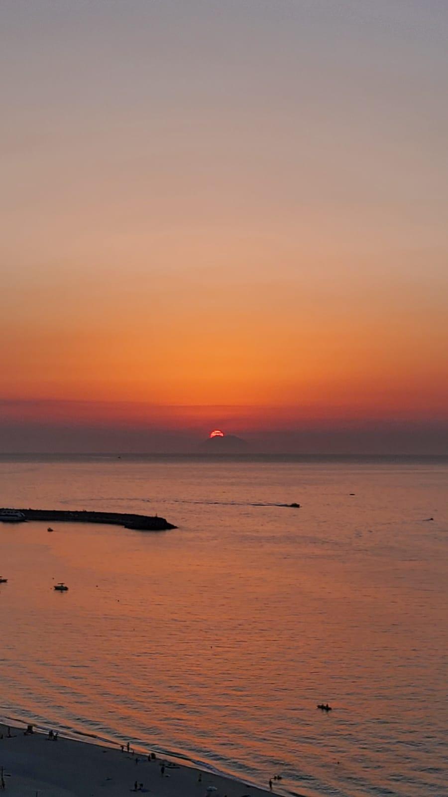 Sunset view from the balcony