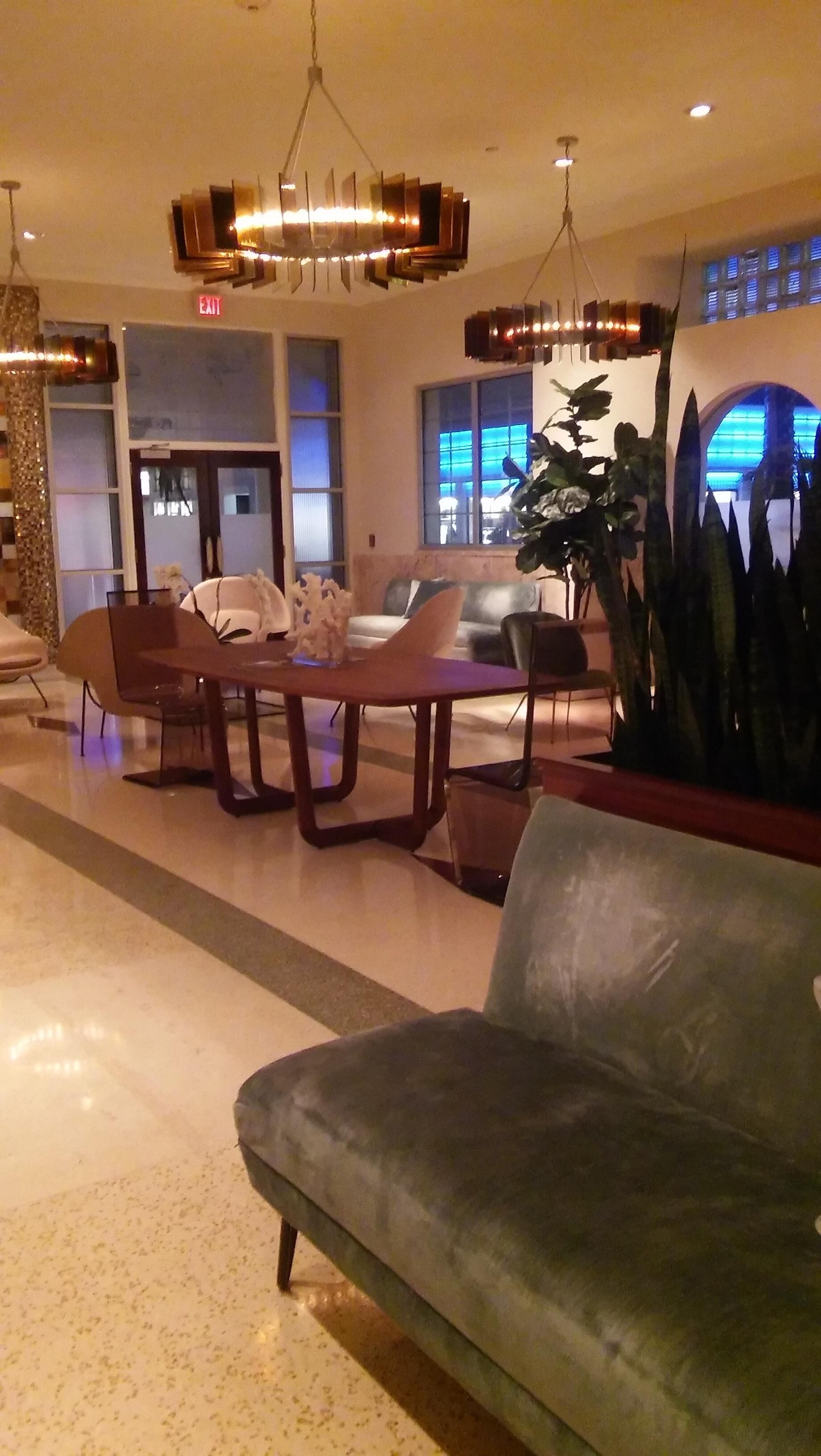 Out front of hotel