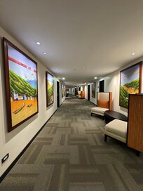 Loved the artwork and sitting spaces in the hallways.