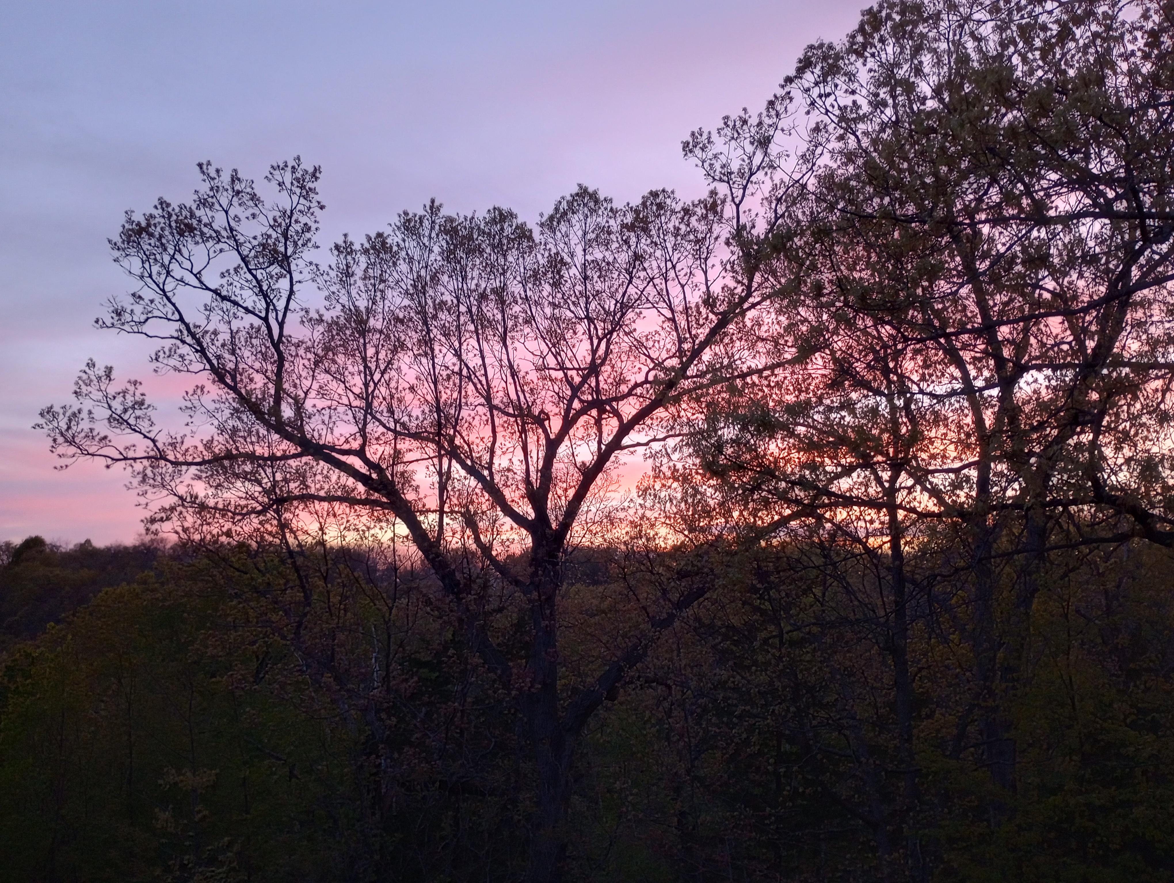 Sunset from deck
