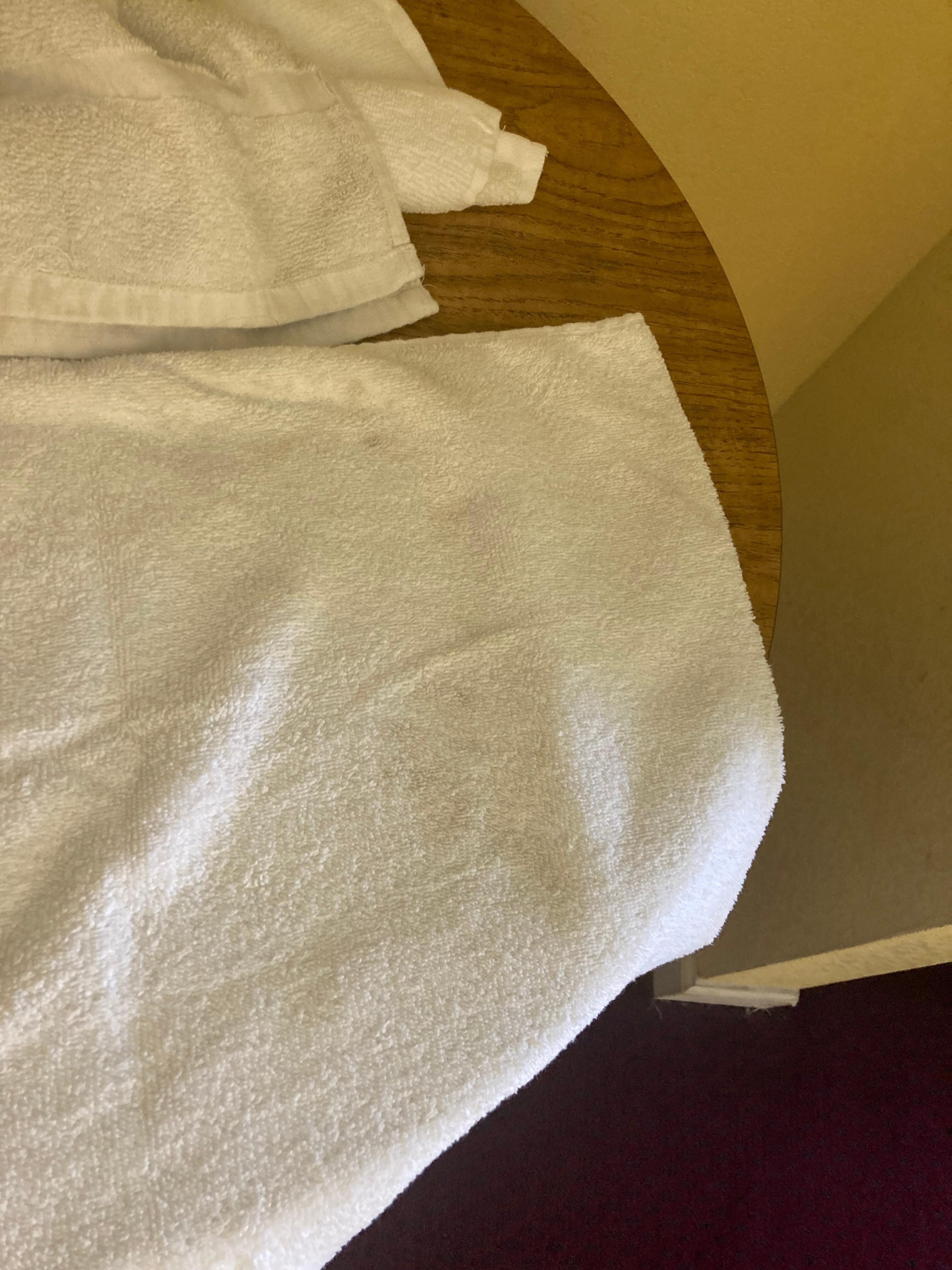 Stains on towels