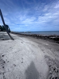 Day after some crew came to push the seaweed
