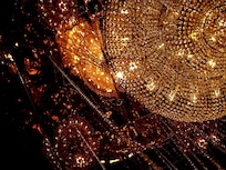 The chandelier spectacular in the lobby.