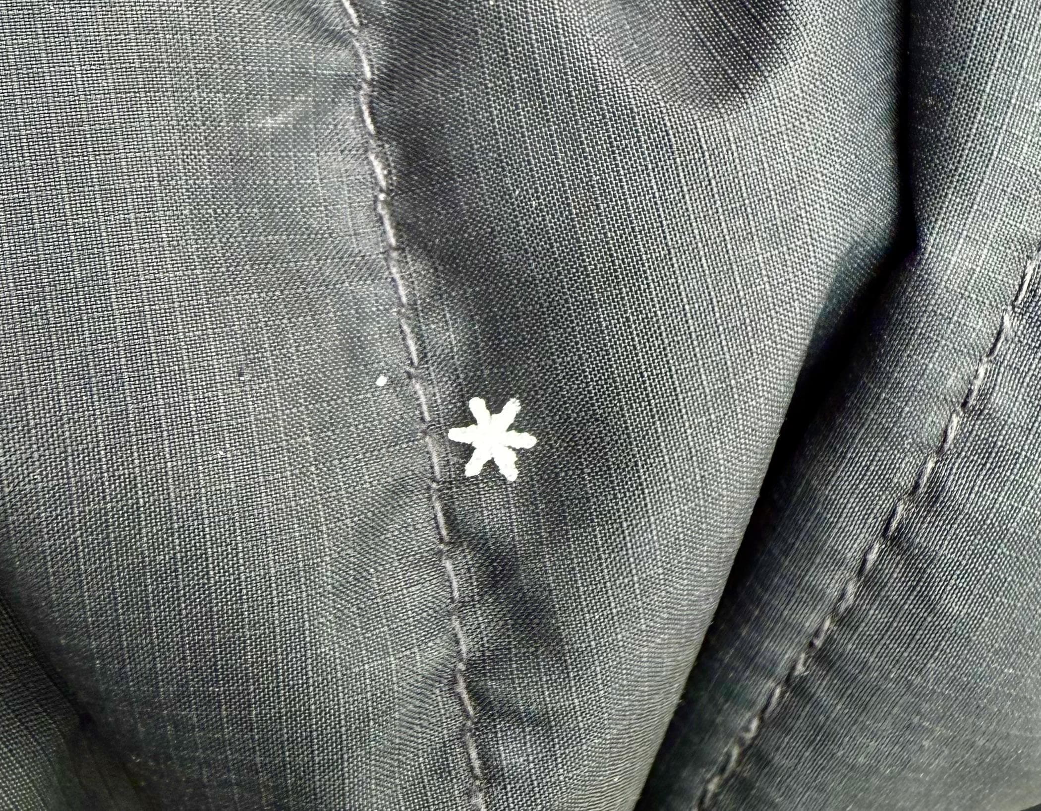 The most perfect snowflake we have ever seen landed on our coat. It was beautiful. 