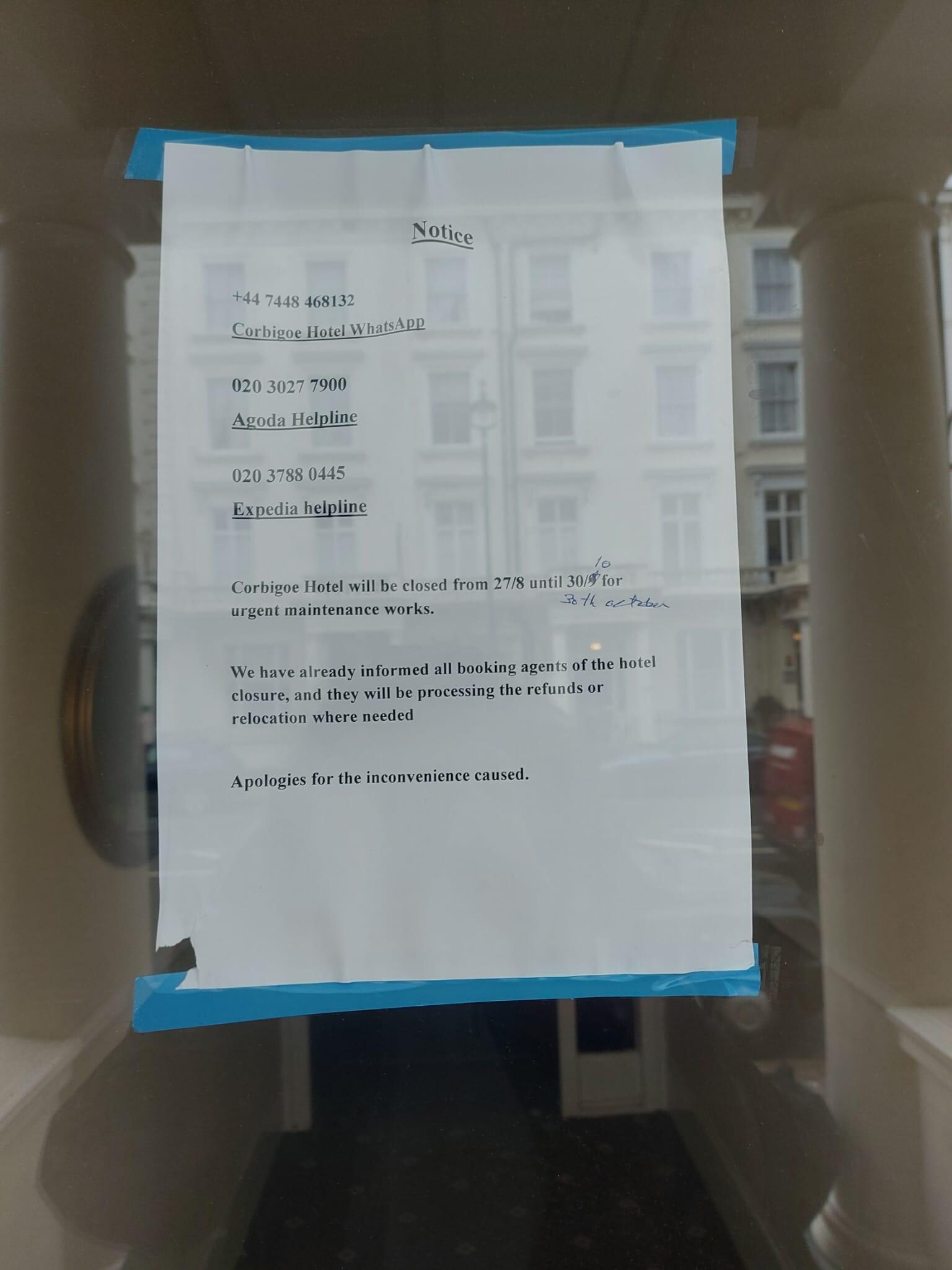 This is the information on the day of booking and they wont give me back the money i.then had to.find somewhere else at late notice!!!