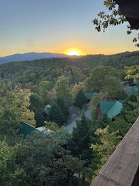 Sunset from front balcony