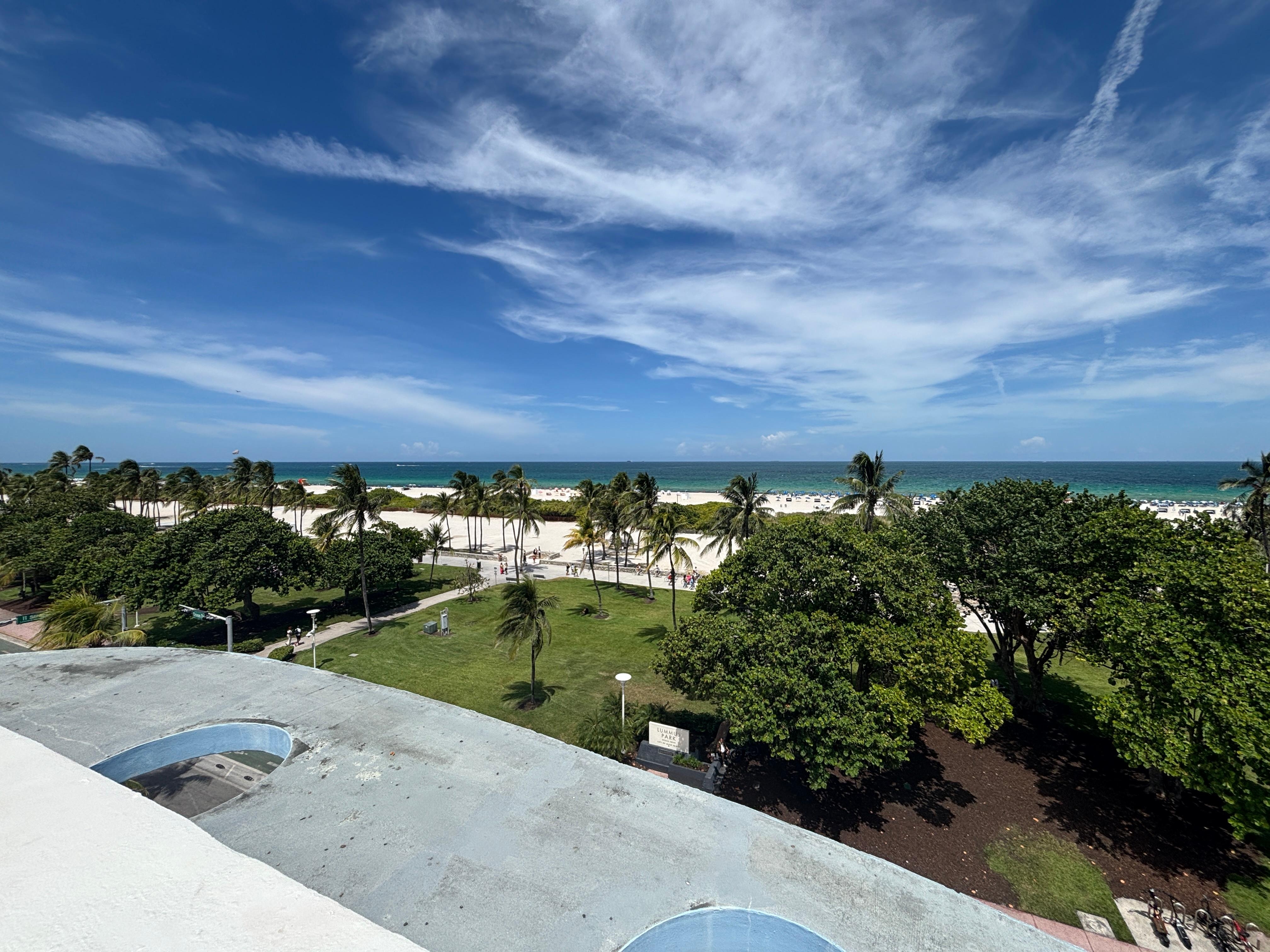 View from the rooftop pool and bar