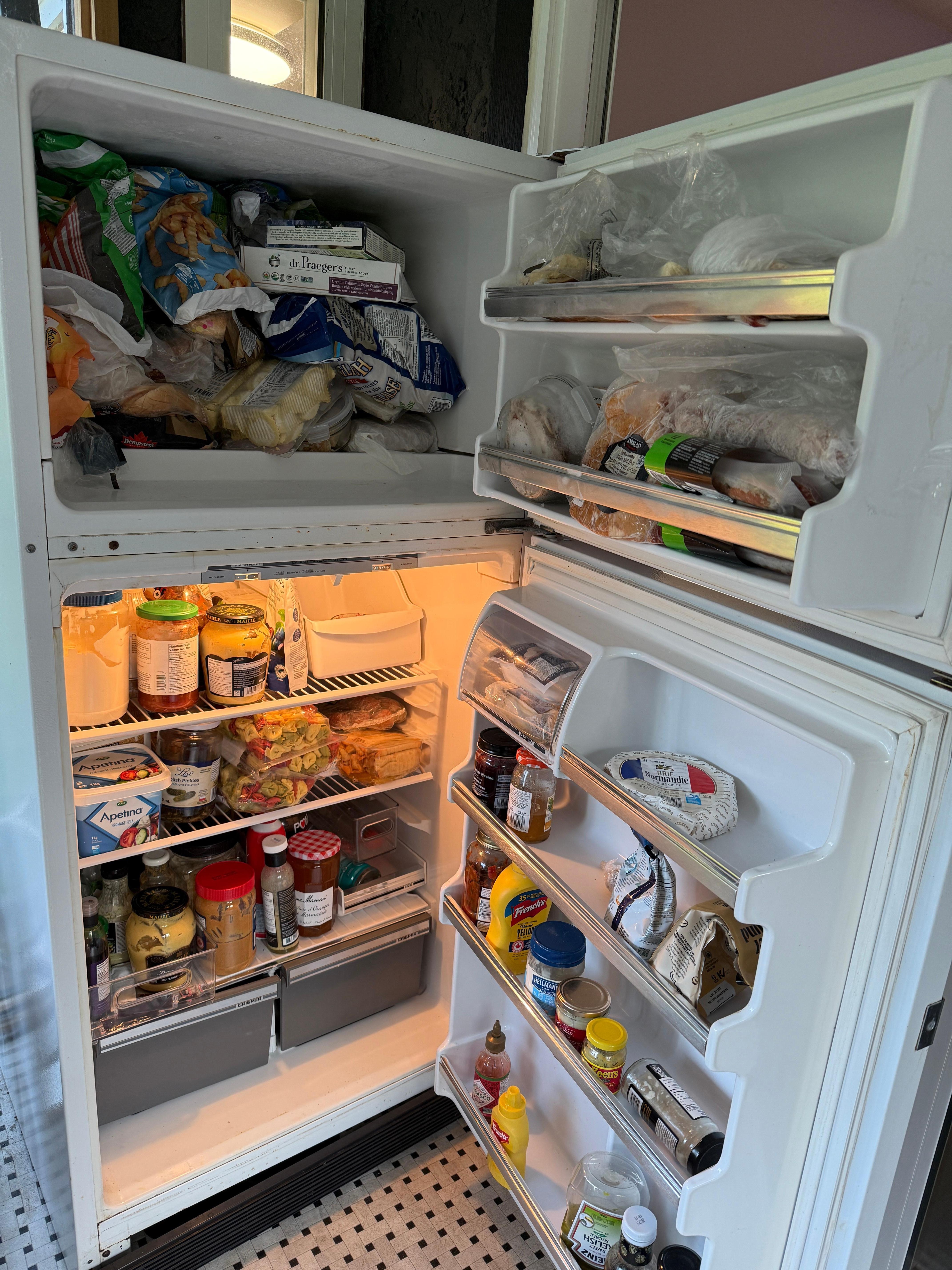 2 fridges in add, this was the one in sunroom. Full of owners food
