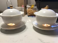 Didn't want to venture out in the cold so ordered room service for a light snack hot soup