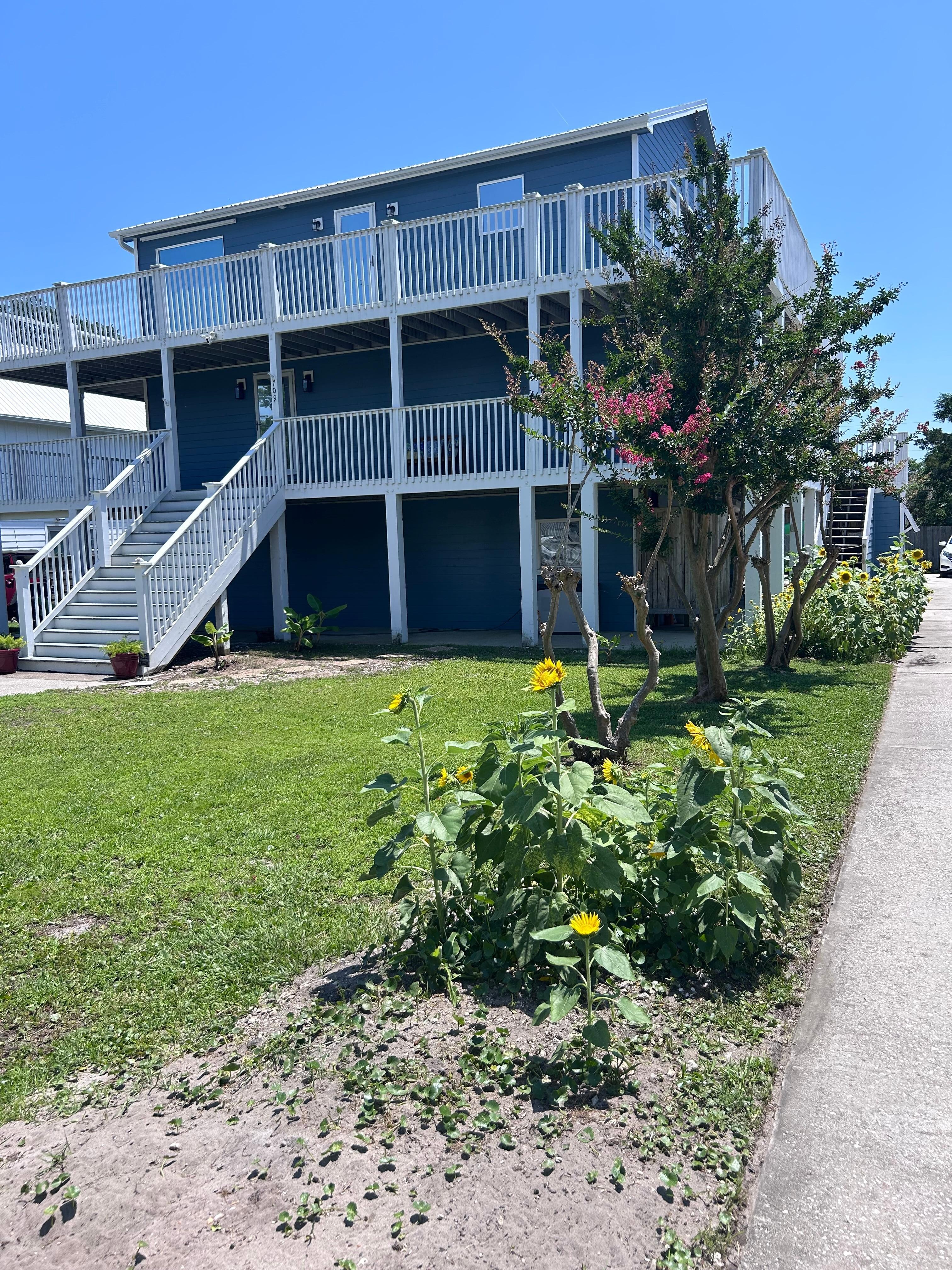 The property; and while it is 3 stories, we never heard any of the neighbors upstairs 
