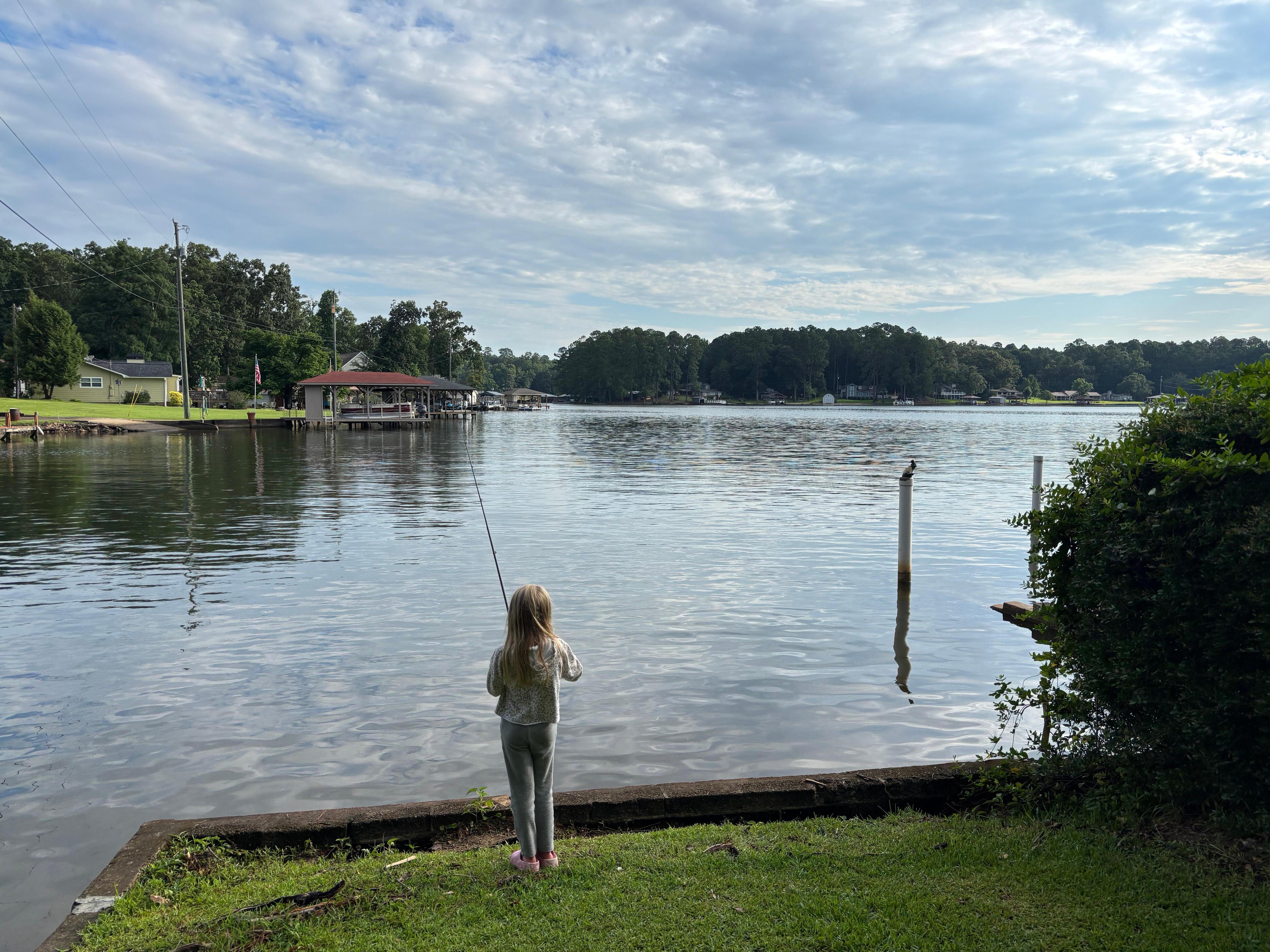 Fishing in front