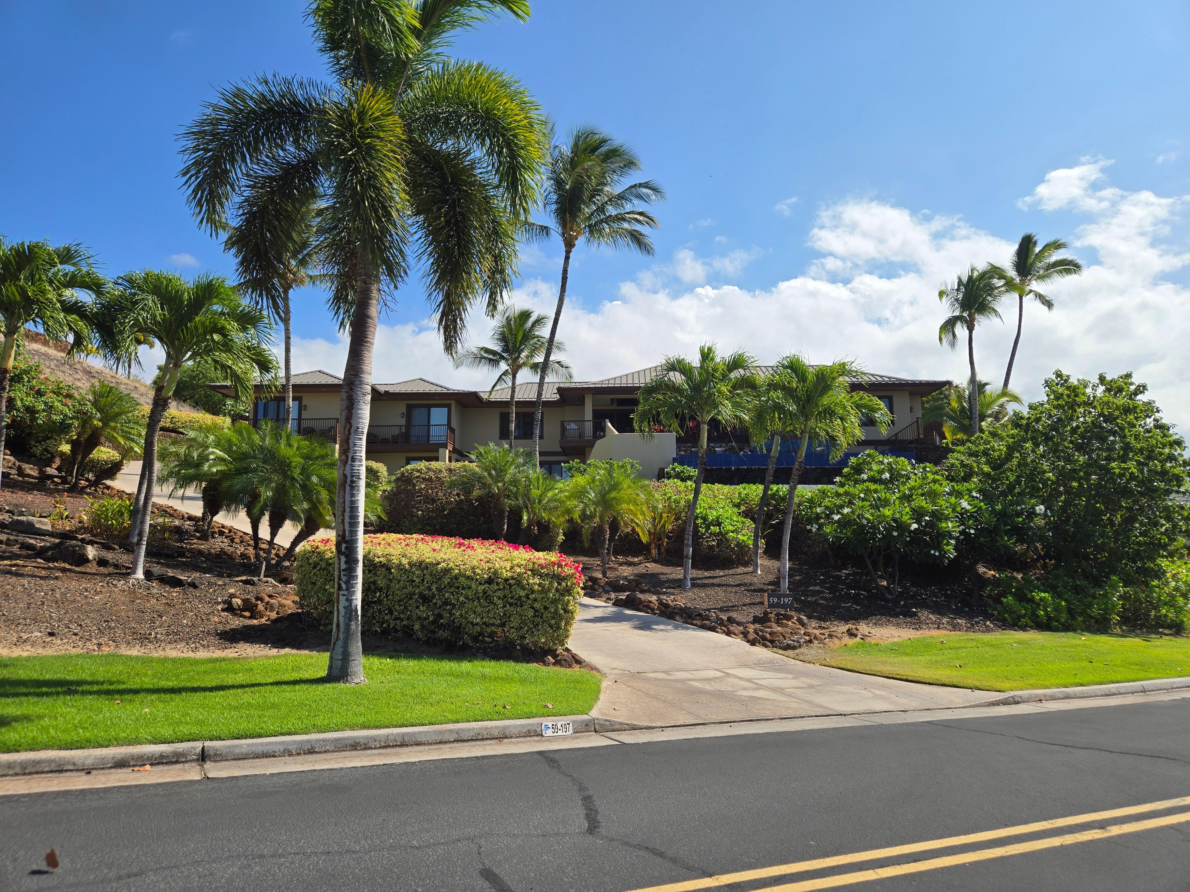 The house from the street.