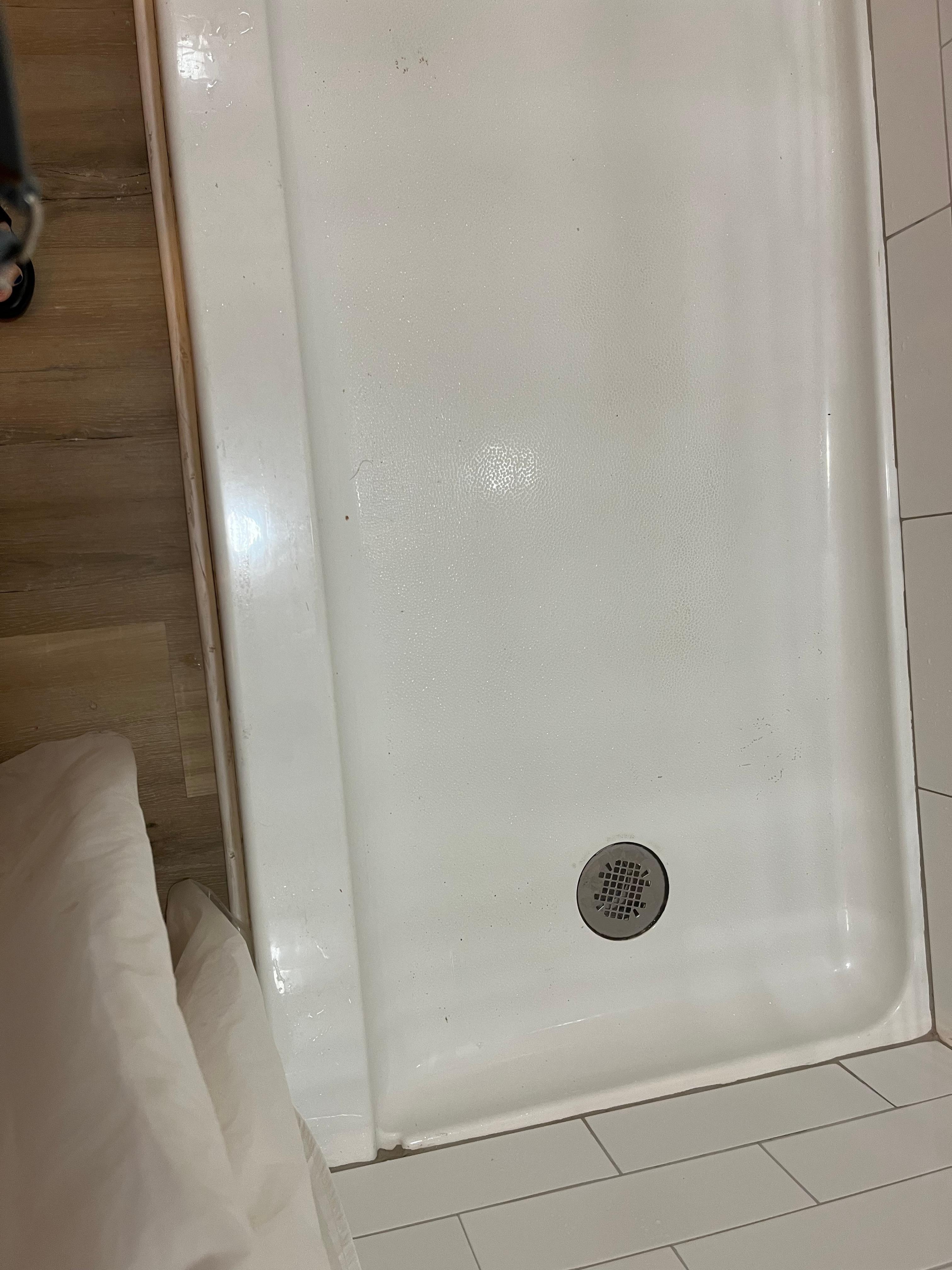 Dirty shower floor