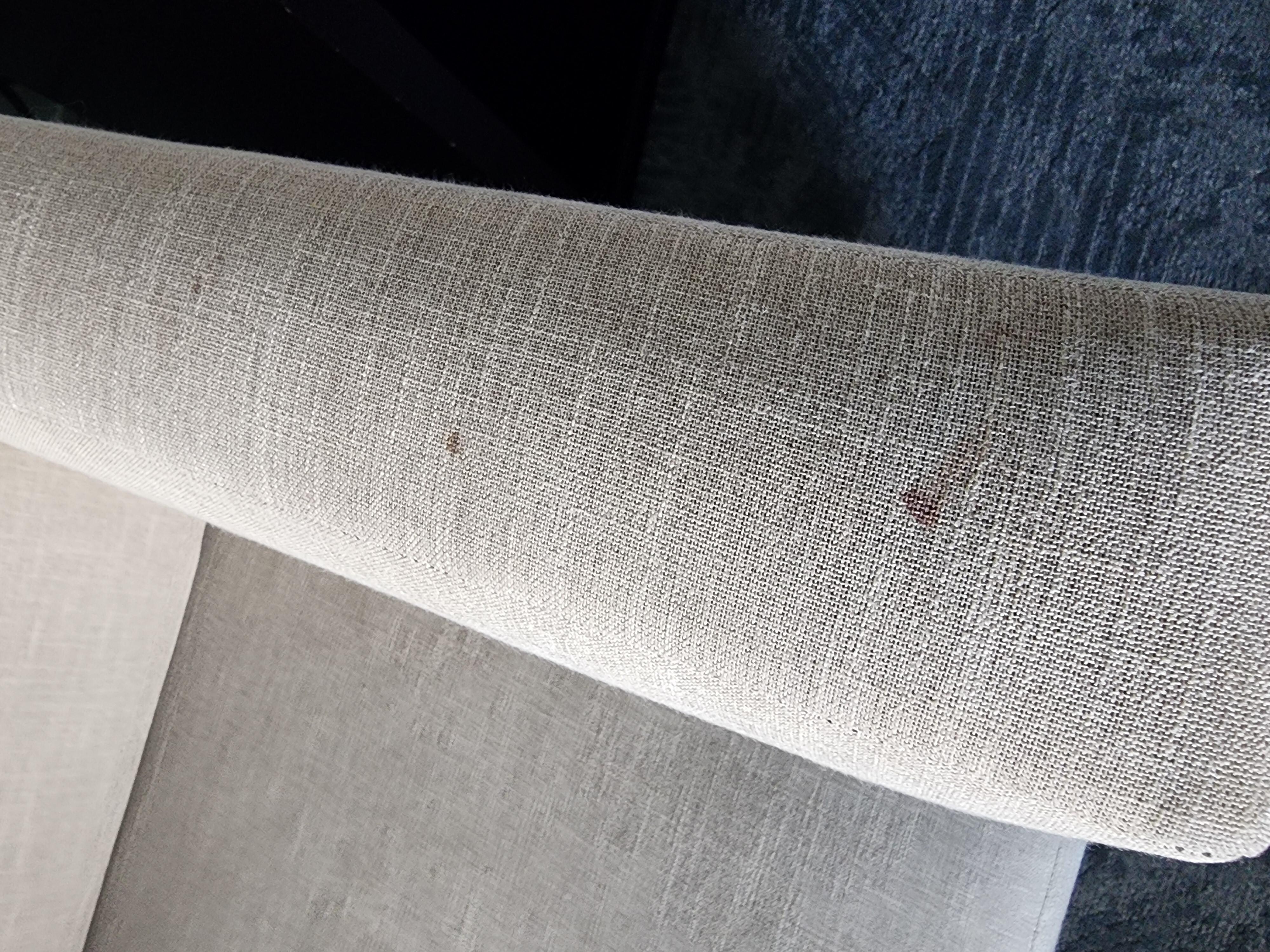 One of several stains within the room
