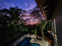 From kitchen balcony