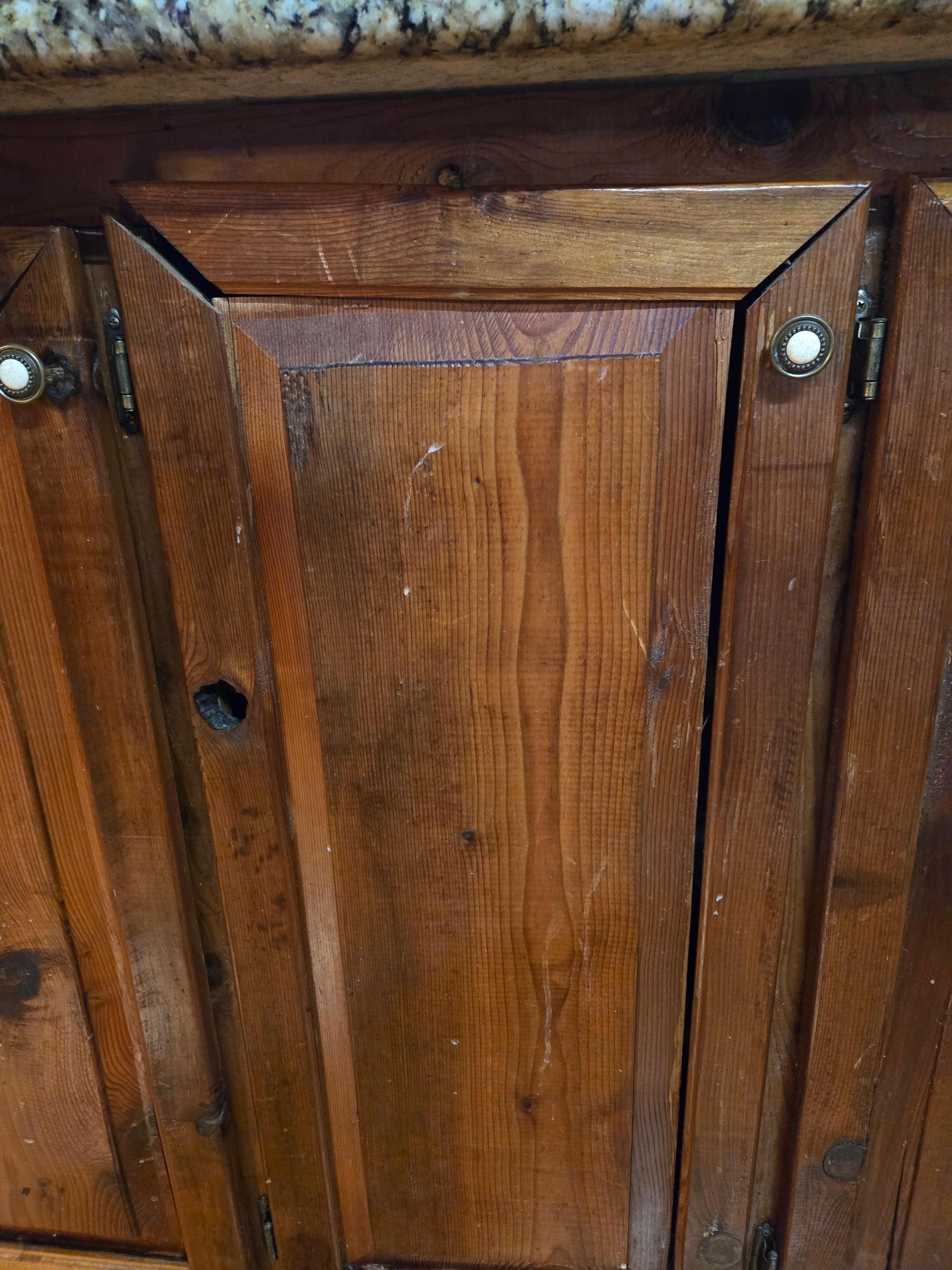 Cabinet door falling apart