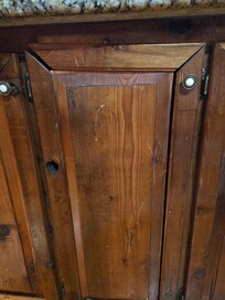Cabinet door falling apart
