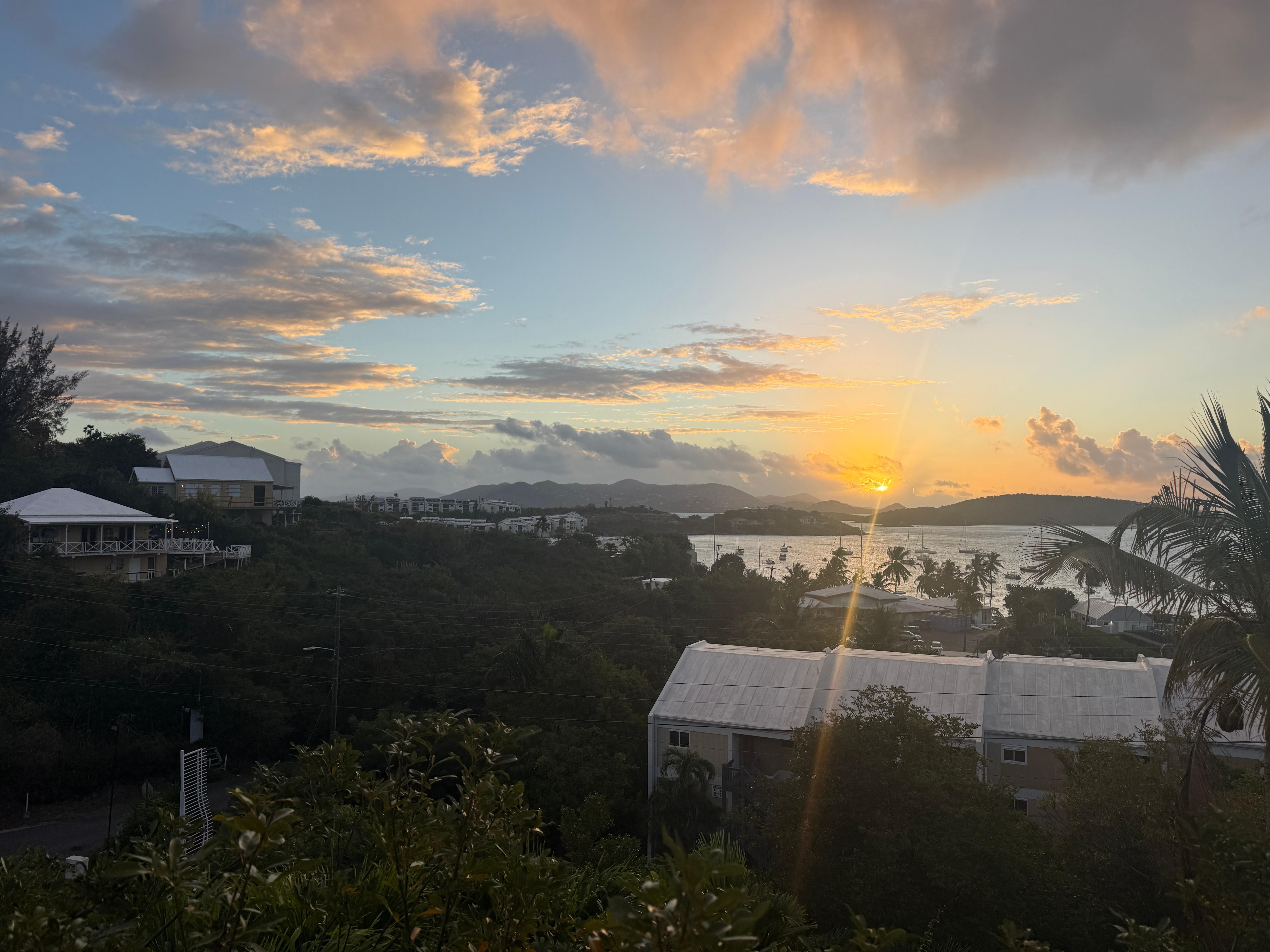 Sunrise from the deck. Great place to start the day.