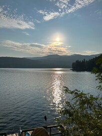 sunrise over the lake