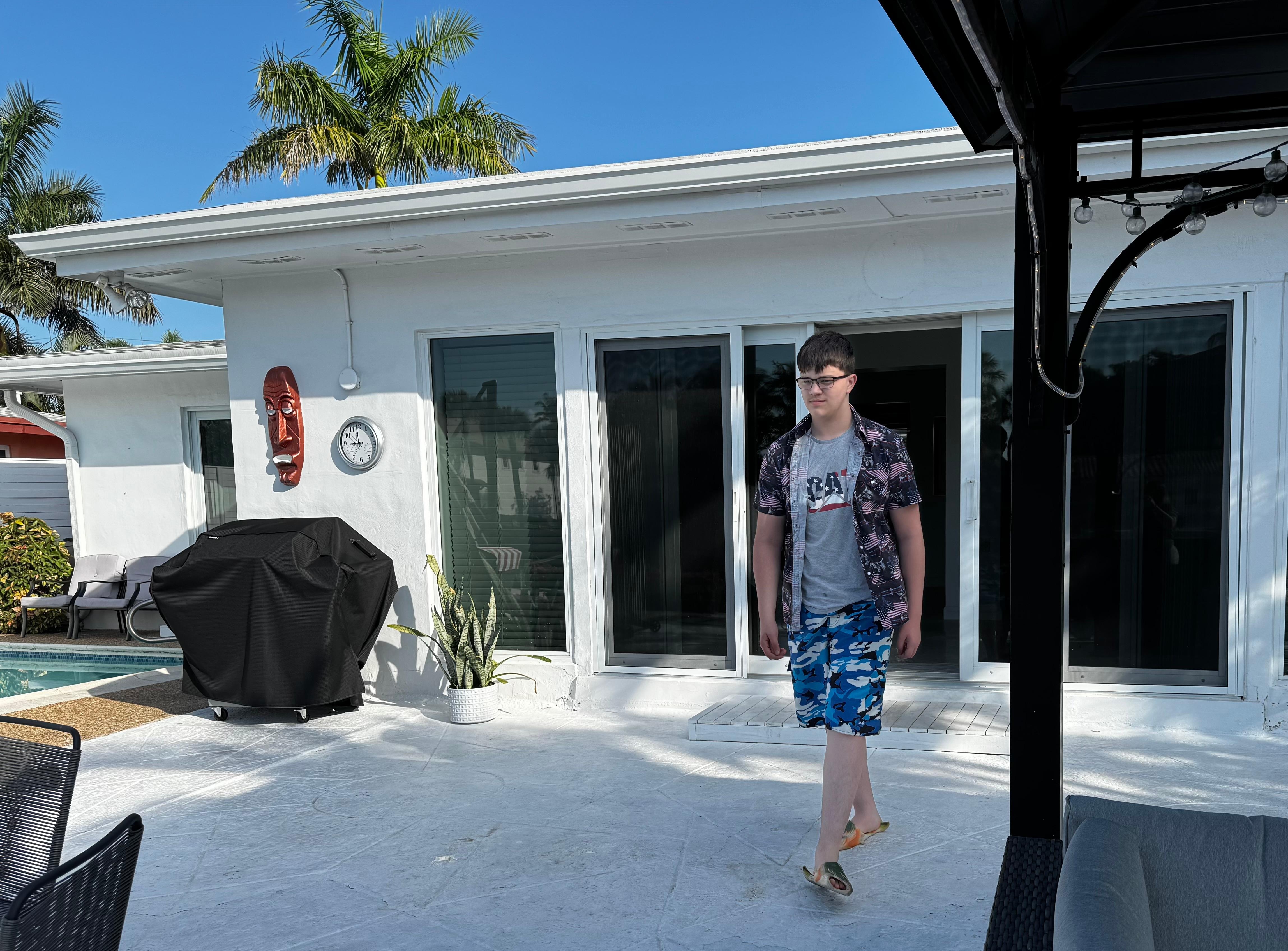 Back of house from edge of dock