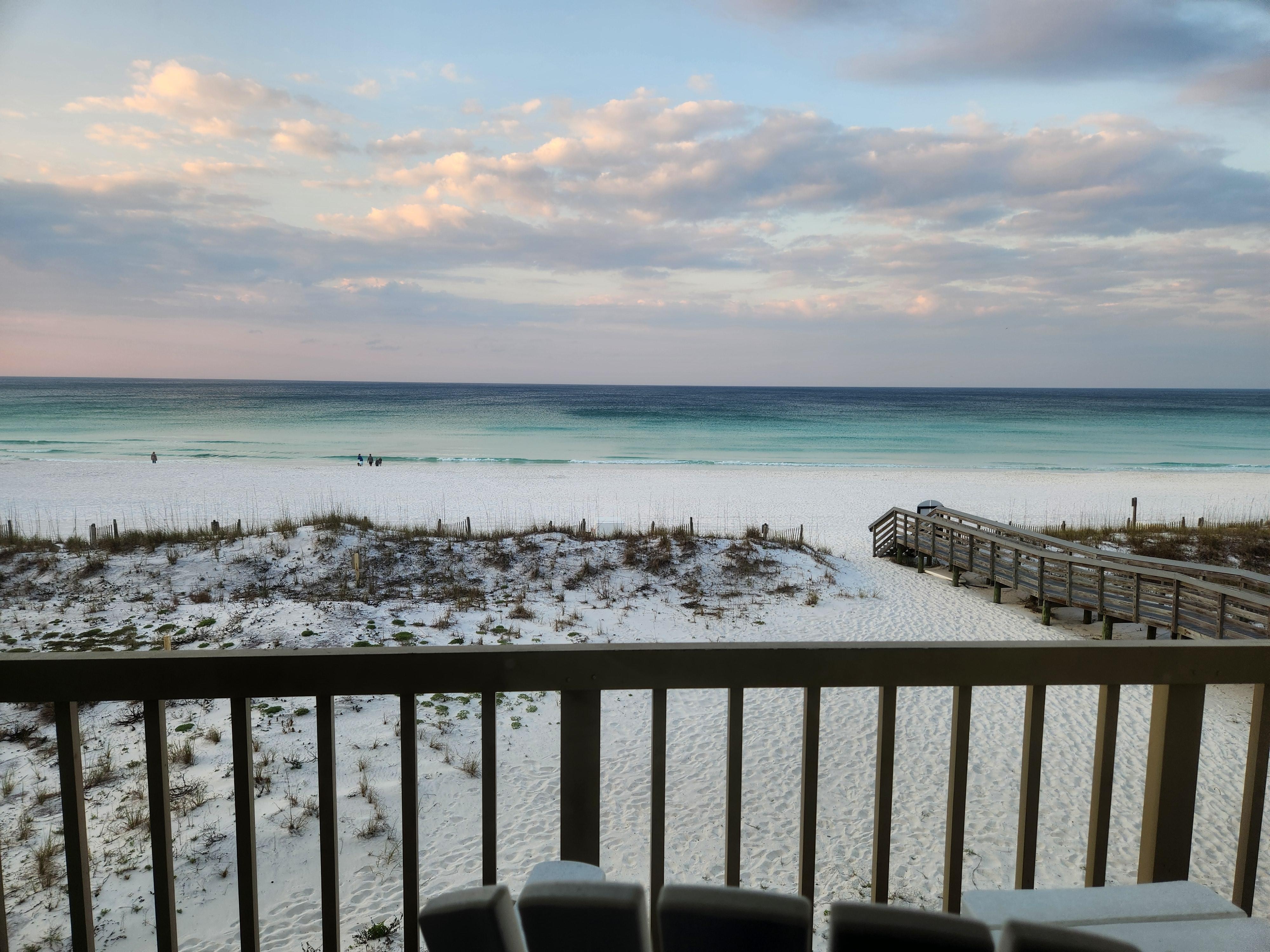 Third floor balcony view.