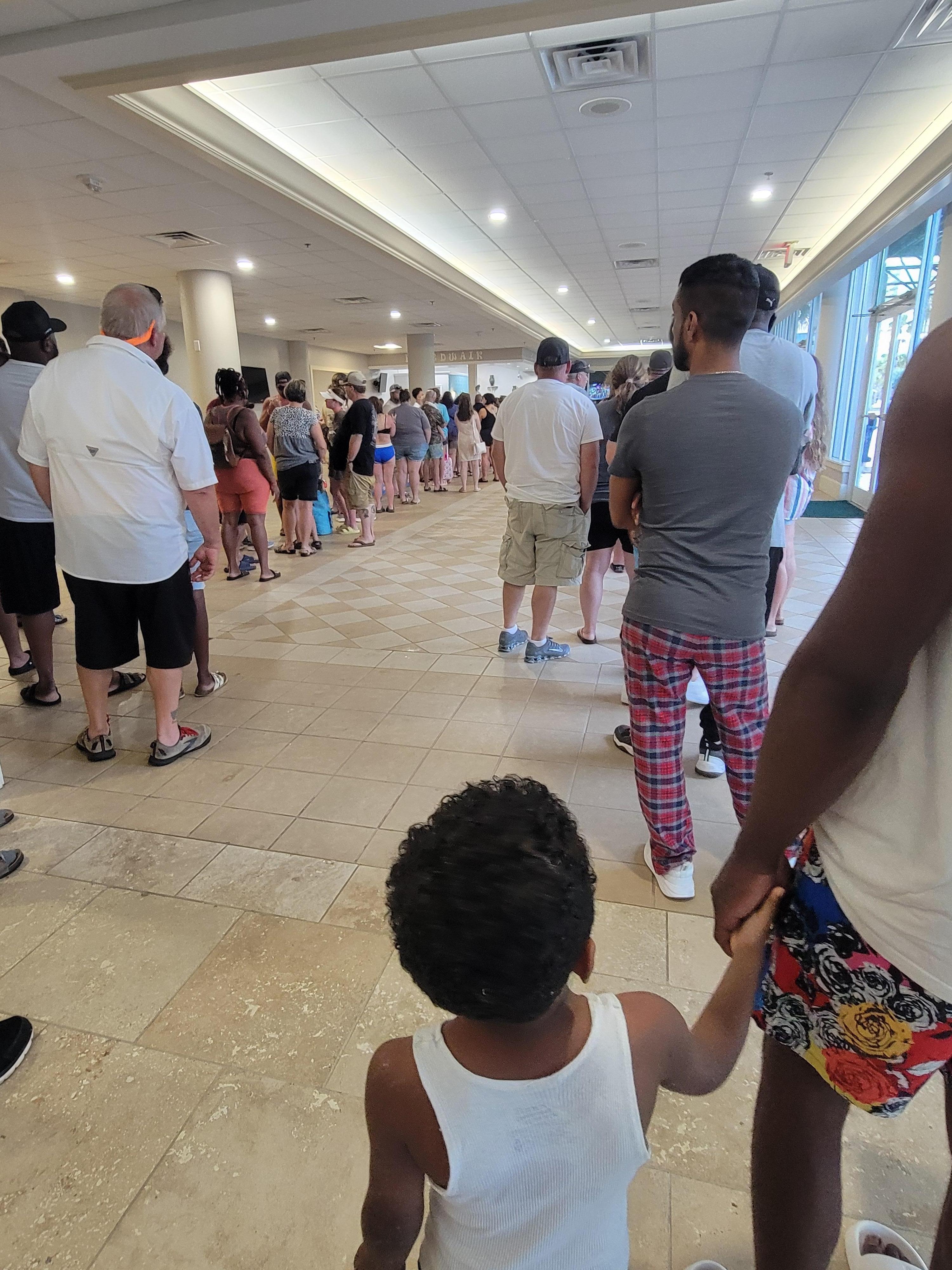 This was the 2 hour wait line.