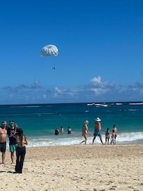 They offer parasailing, snorkeling and banana boat rides right from the beach at the resort.