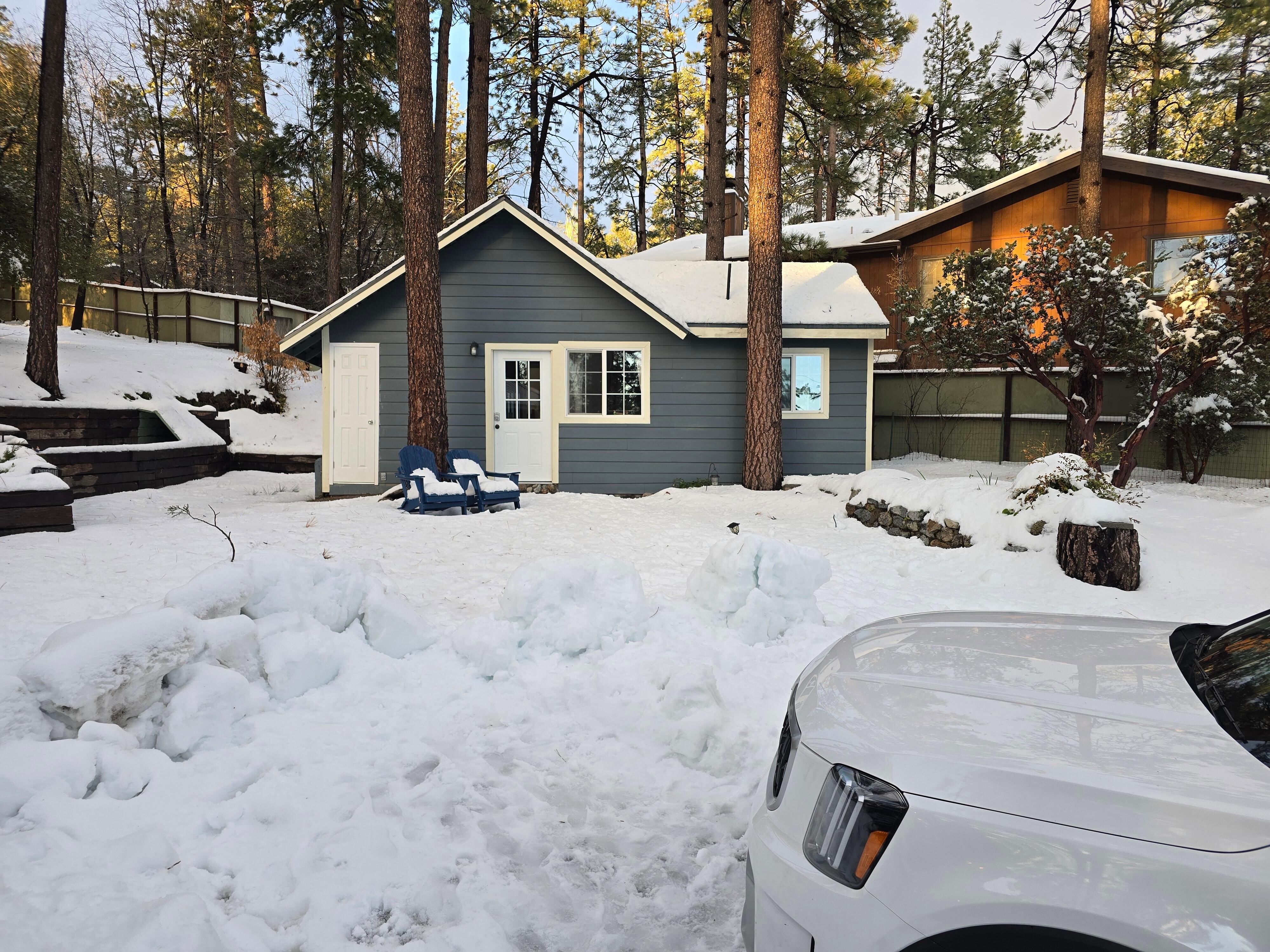 Smaller seperate cabin with everything you need.