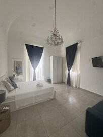 Lower level bedroom with its own balcony and pull out couch