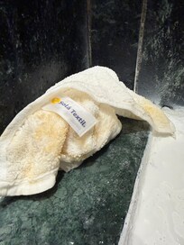 The rust from the grain and tub itself