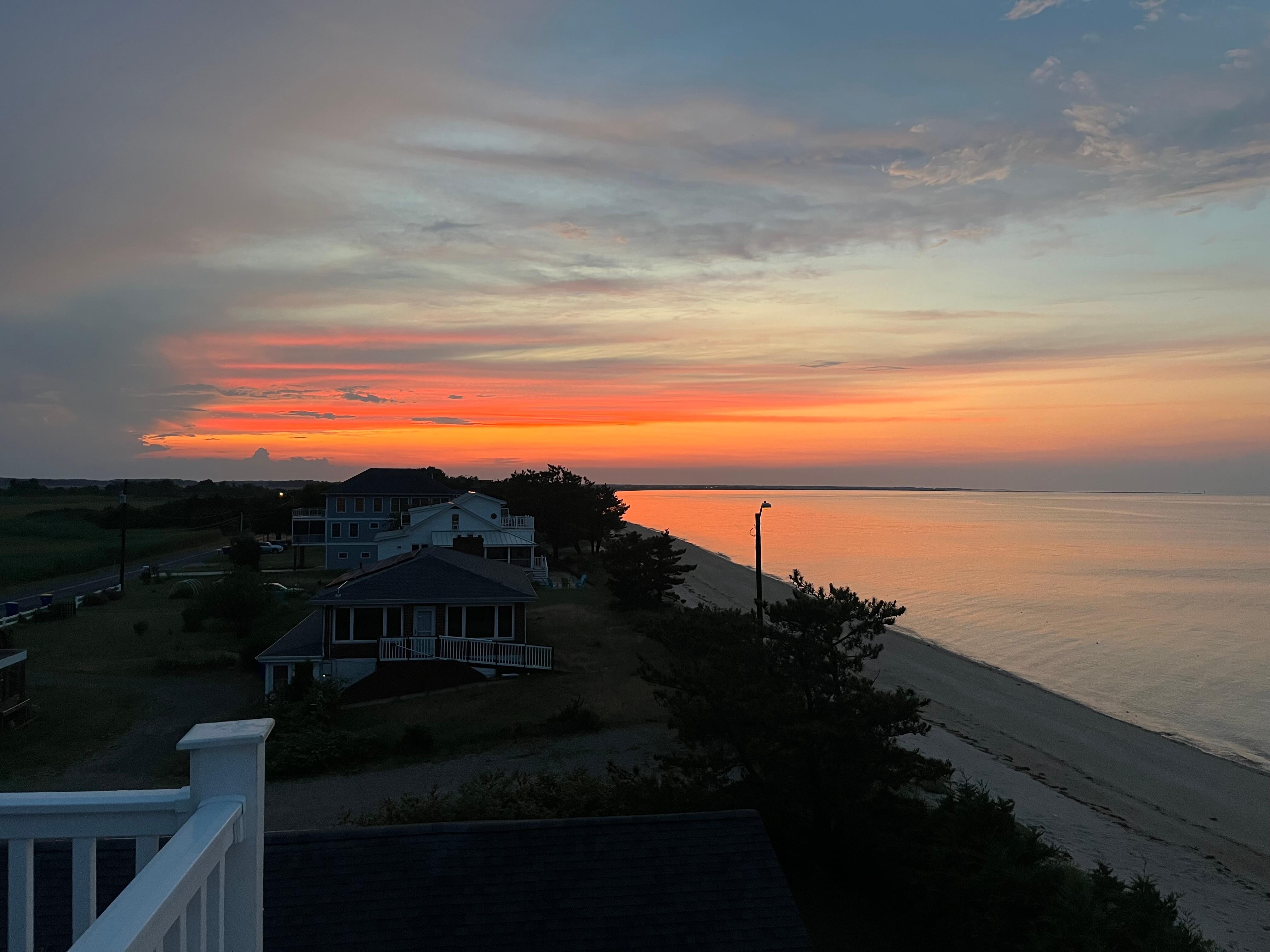 Sunset from the roof top deck