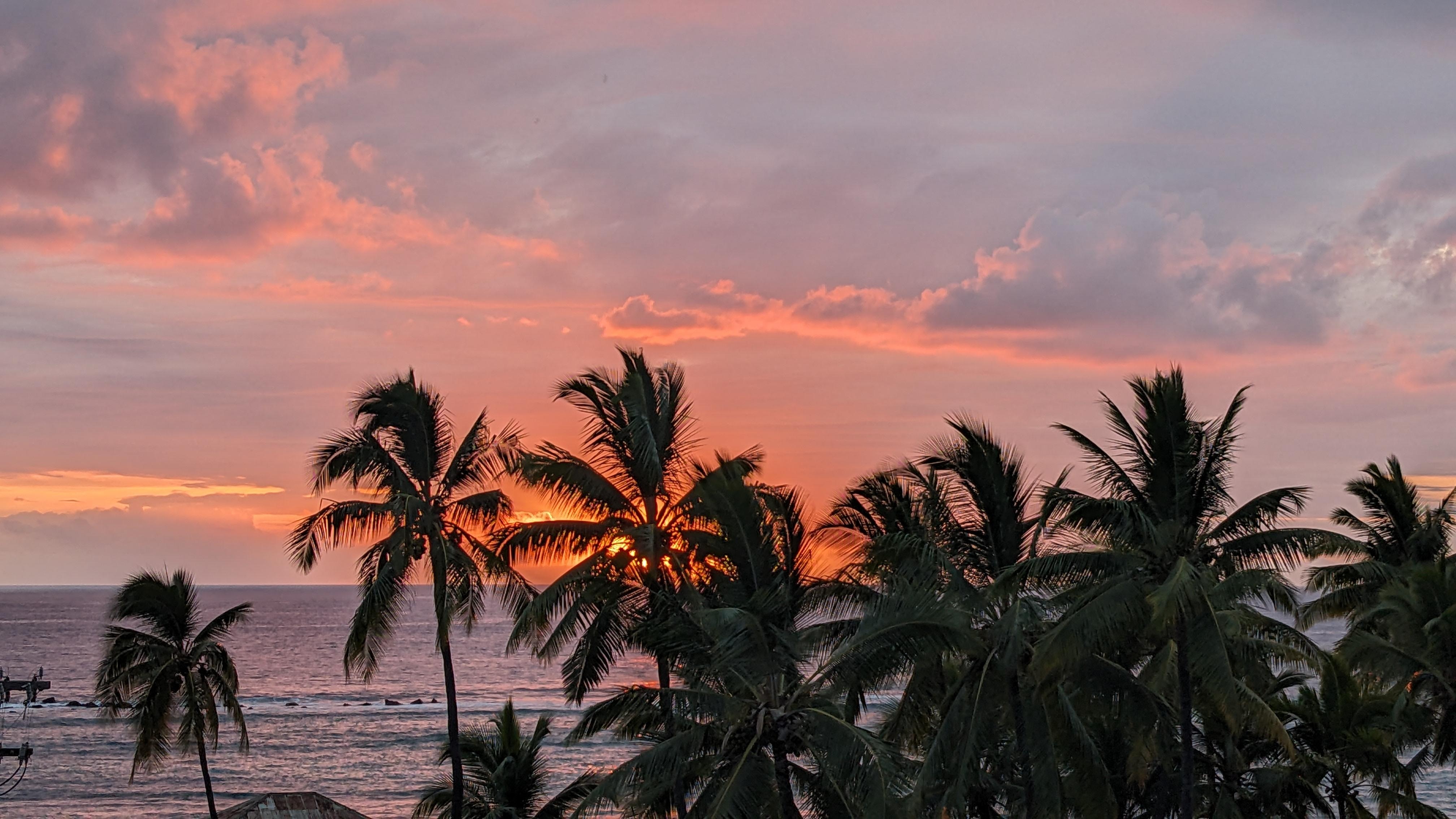 Sunset from the lanai.