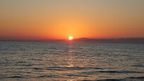 Sunset view from the deck.