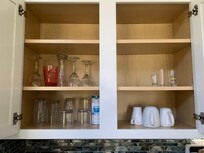 Glassware and cups provided