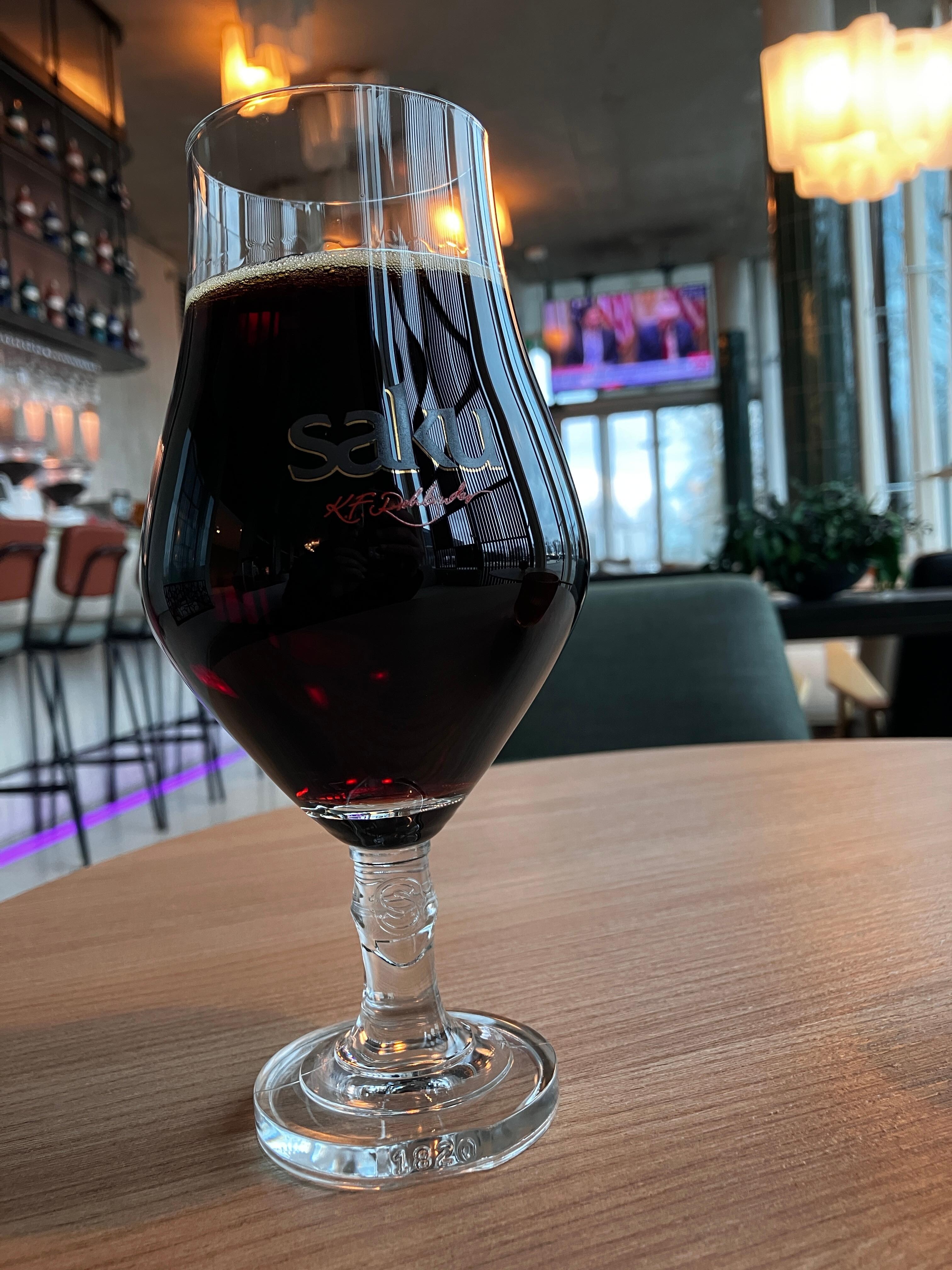 Local beer in bar 6.3%