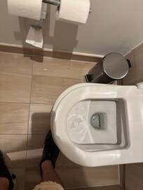 Toilet seat sideways and not secured