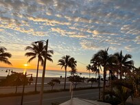Beach sunset from back patio