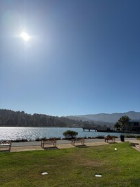 View from the grounds in the evening.