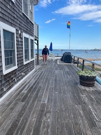 Right on the water.