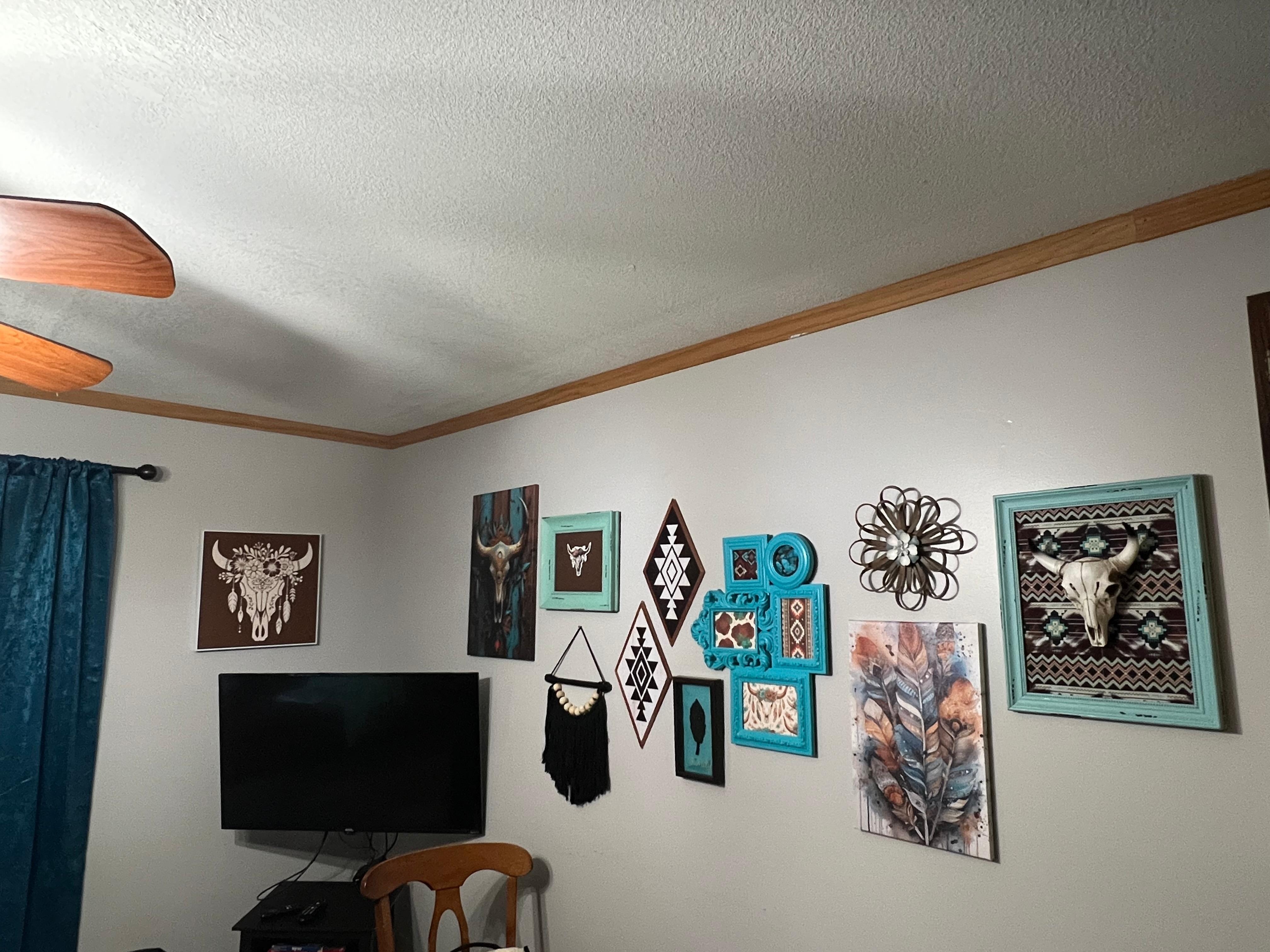 Just a small sample of the multiple cow skull decorations