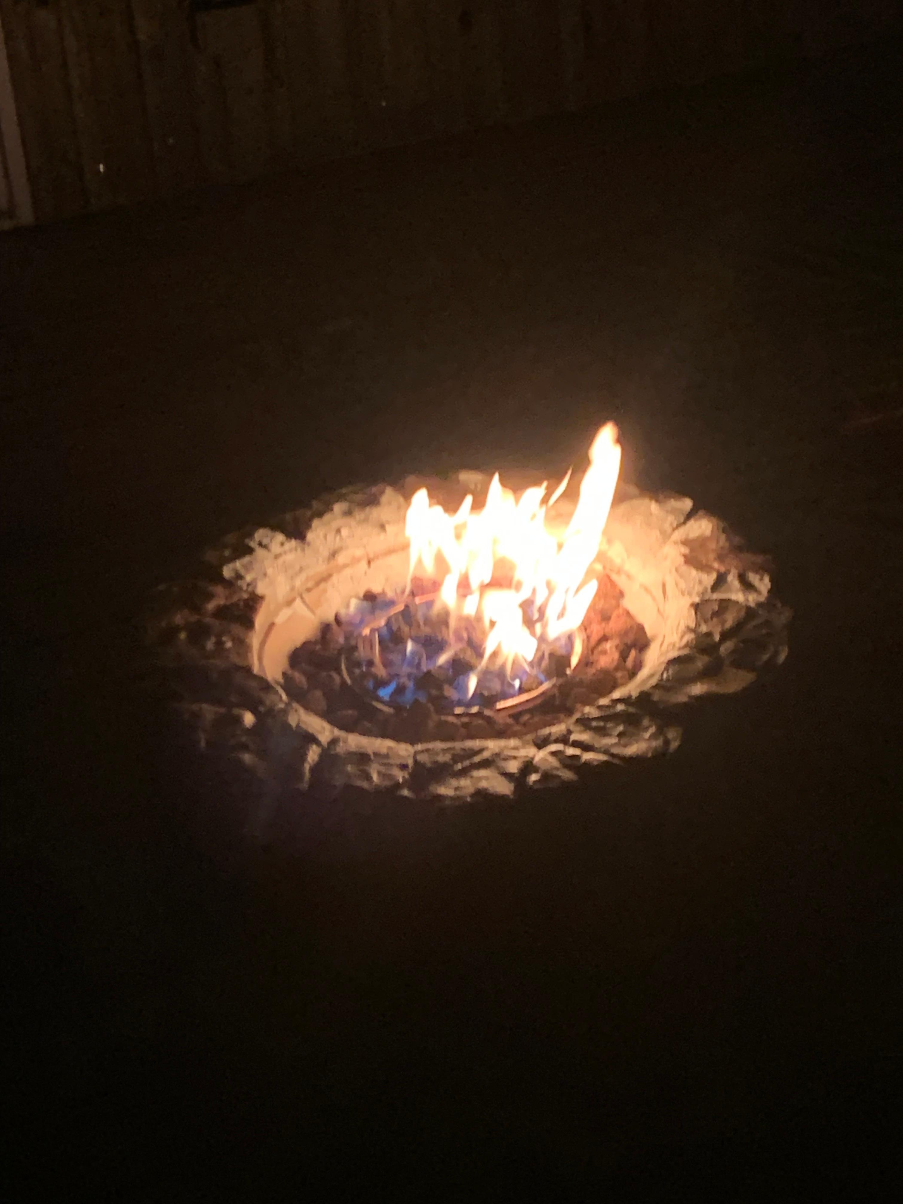 The fire pit made our time on the deck even longer, very peaceful.