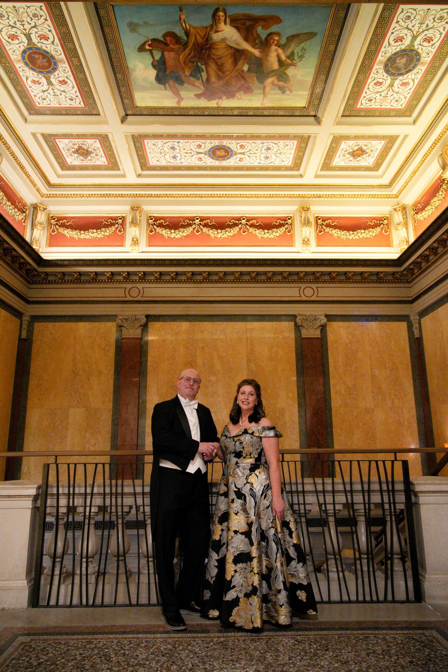 Pictures before ball inside hotel