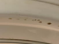 Soot on shower