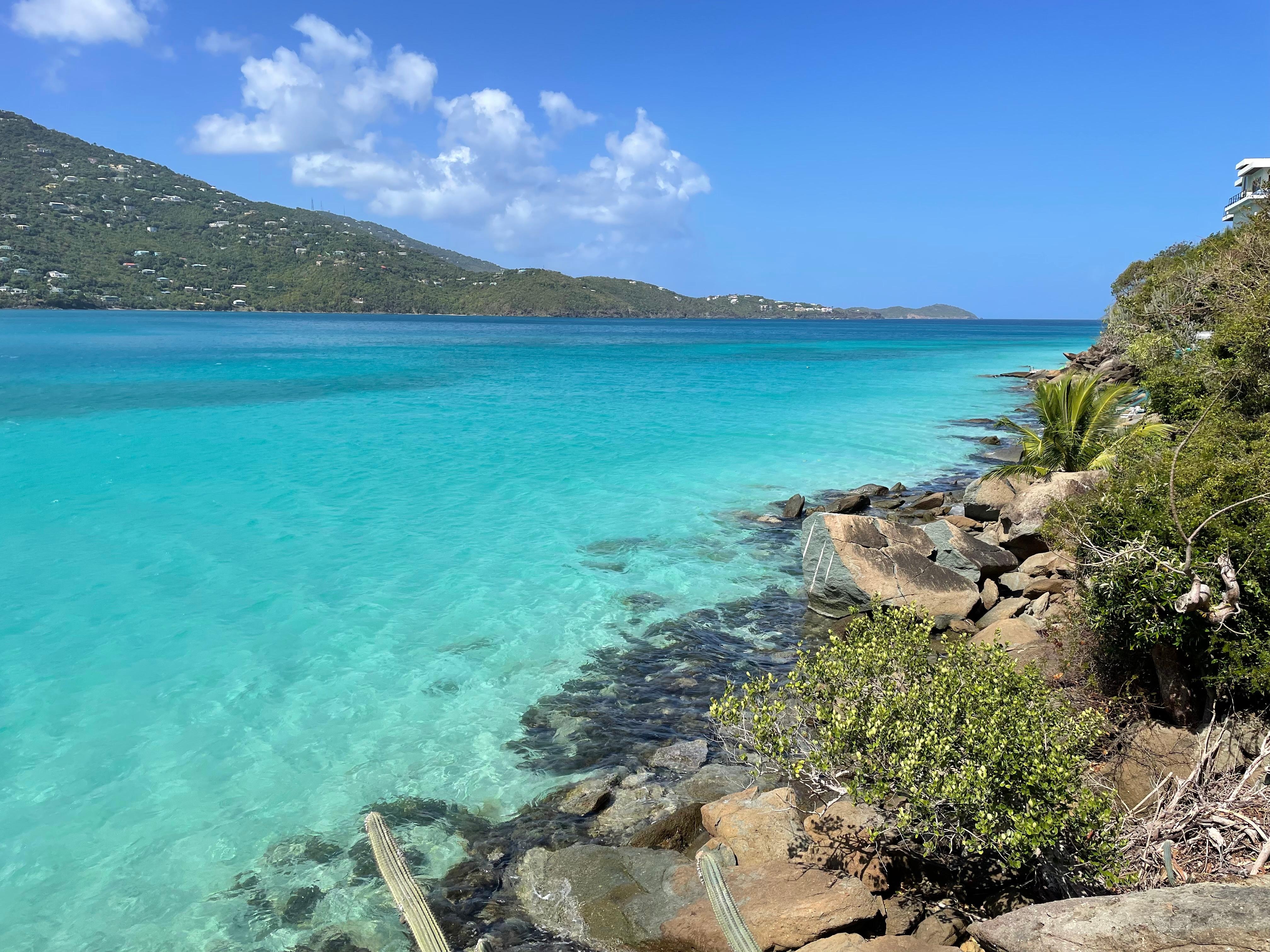 Looking west from the waterside deck.