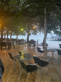 Breakfast terrace also serving lunch and dinner