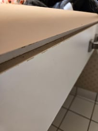 Accumulation de poussière et de résidus