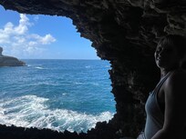 North tip Animal Flower cave and cliffs … 1:15 by yellow bus. $1.75 US.