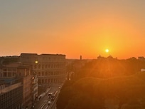 View from the pool area