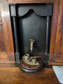 In the dining room
