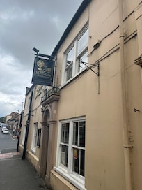 Outside of the new globe inn